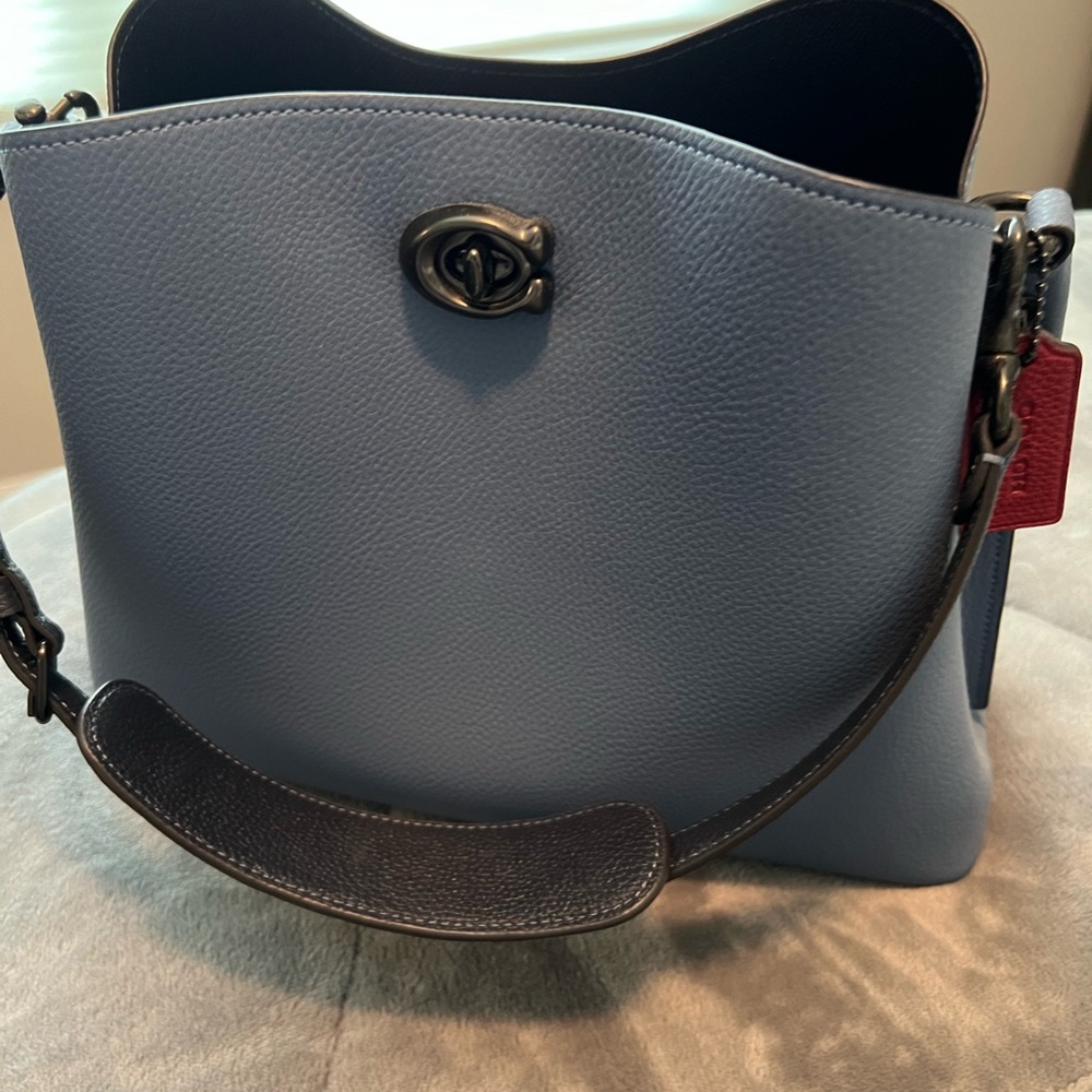 New Coach Willow Shoulder Bag - Coach - Blue Denim new without tags. Worn once